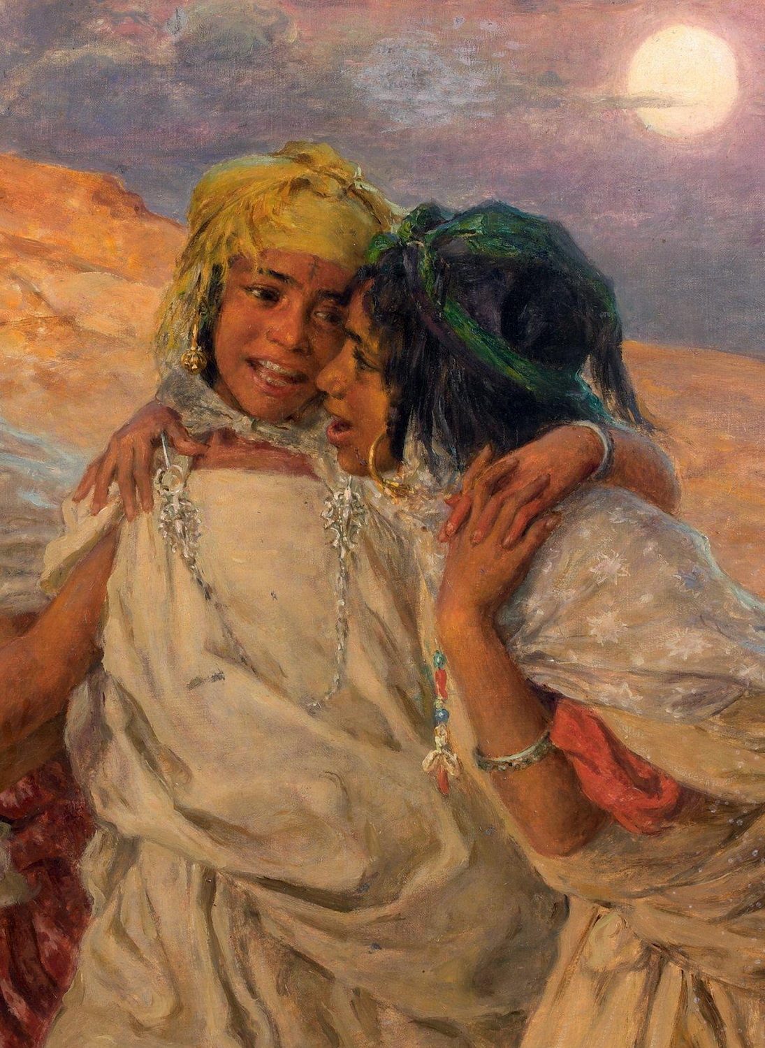 Giochi di ragazzi al tramonto